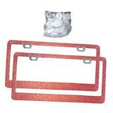 Maxbell License Plate Frame for Women Decorative Sturdy Stainless Steel