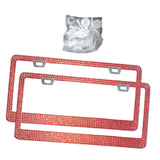 Maxbell License Plate Frame for Women Decorative Sturdy Stainless Steel
