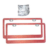 Maxbell License Plate Frame for Women Decorative Sturdy Stainless Steel