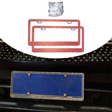 Maxbell License Plate Frame for Women Decorative Sturdy Stainless Steel
