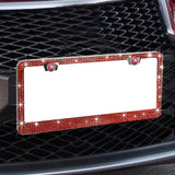 Maxbell License Plate Frame for Women Decorative Sturdy Stainless Steel