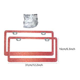 Maxbell License Plate Frame for Women Decorative Sturdy Stainless Steel