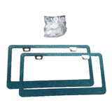 Maxbell License Plate Frame for Women Decorative Sturdy Stainless Steel
