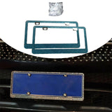 Maxbell License Plate Frame for Women Decorative Sturdy Stainless Steel