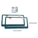 Maxbell License Plate Frame for Women Decorative Sturdy Stainless Steel