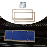 Maxbell License Plate Frame for Women Decorative Sturdy Stainless Steel