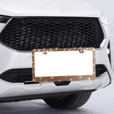 Maxbell License Plate Frame for Women Decorative Sturdy Stainless Steel