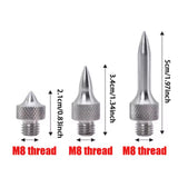 Maxbell 3 Pieces Tap Down Pen Tips Heads Sturdy Supplies M8 Professional Replacement