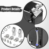 Maxbell Generic Oil Catch Can Kit Sturdy Repair Parts Replacement Oil Separator Tank Black