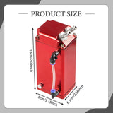 Maxbell Generic Oil Catch Can Kit Sturdy Repair Parts Replacement Oil Separator Tank Red