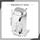 Maxbell Generic Oil Catch Can Kit Sturdy Repair Parts Replacement Oil Separator Tank Silver