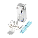 Maxbell Generic Oil Catch Can Kit Sturdy Repair Parts Replacement Oil Separator Tank Silver