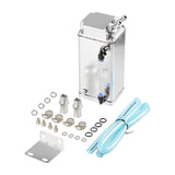 Maxbell Generic Oil Catch Can Kit Sturdy Repair Parts Replacement Oil Separator Tank Silver