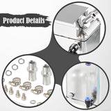 Maxbell Generic Oil Catch Can Kit Sturdy Repair Parts Replacement Oil Separator Tank Silver