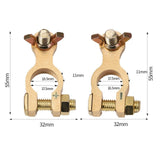 Maxbell Car Battery Terminal Connector Premium Positive and Negative Terminal Clamps