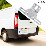 Maxbell 2x License Plate Light Brackets Metal Replace for Automotive Cars Truck