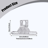 Maxbell 2x License Plate Light Brackets Metal Replace for Automotive Cars Truck