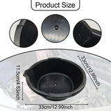 Maxbell Oil Drain Pan 6.5L Lightweight Portable Easy Cleaning Automotive Repair Tool