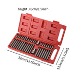 Maxbell 40 Pieces Hex Socket Bit Tool Set Sturdy for Automotive Tasks Accessory