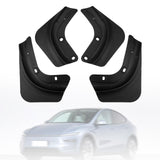 Maxbell Set of 4 Mud Flaps Splash Guards for 3 Black Accessory for Vehicle