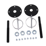 Maxbell Hood Pin Set Aluminum Alloy Flip over Pins for Race Sport Cars Latch Bonnet