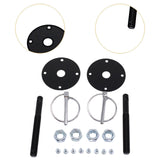 Maxbell Hood Pin Set Aluminum Alloy Flip over Pins for Race Sport Cars Latch Bonnet
