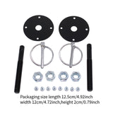 Maxbell Hood Pin Set Aluminum Alloy Flip over Pins for Race Sport Cars Latch Bonnet