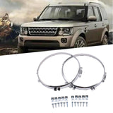 Maxbell Headlight Bezels Easy Installation Headlight Cover Trim Parts Aluminum Alloy