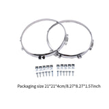 Maxbell Headlight Bezels Easy Installation Headlight Cover Trim Parts Aluminum Alloy