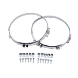 Maxbell Headlight Bezels Easy Installation Headlight Cover Trim Parts Aluminum Alloy