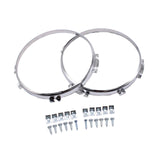 Maxbell Headlight Bezels Easy Installation Headlight Cover Trim Parts Aluminum Alloy