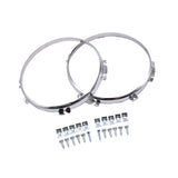 Maxbell Headlight Bezels Easy Installation Headlight Cover Trim Parts Aluminum Alloy