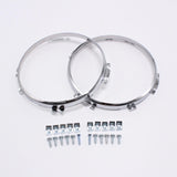 Maxbell Headlight Bezels Easy Installation Headlight Cover Trim Parts Aluminum Alloy