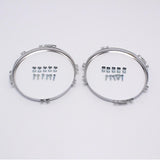 Maxbell Headlight Bezels Easy Installation Headlight Cover Trim Parts Aluminum Alloy