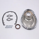 Maxbell Timing Chain Cover Kit Polished Gasket Seal Bolts Set for 265 350