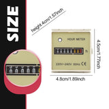 Maxbell Mechanical Hour Meter Gauge Timer for Snowmobile Agricultural Machinery