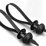 Maxbell 100x Universal Cable Ties Self Locking Black Multifunctional Zip Ties Holder