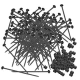 Maxbell 100x Universal Cable Ties Self Locking Black Multifunctional Zip Ties Holder