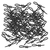 Maxbell 100x Universal Cable Ties Self Locking Black Multifunctional Zip Ties Holder