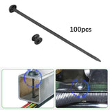 Maxbell 100x Universal Cable Ties Self Locking Black Multifunctional Zip Ties Holder