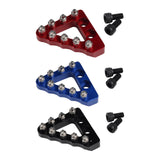 Maxbell Motorcycle Rear Brake Pedal Tip Easy Installation Accessories Aluminum Alloy Red