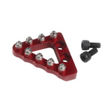Maxbell Motorcycle Rear Brake Pedal Tip Easy Installation Accessories Aluminum Alloy Red