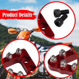 Maxbell Motorcycle Rear Brake Pedal Tip Easy Installation Accessories Aluminum Alloy Red