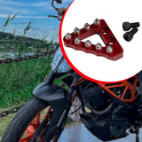 Maxbell Motorcycle Rear Brake Pedal Tip Easy Installation Accessories Aluminum Alloy Red