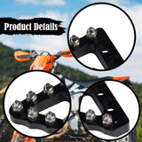 Maxbell Motorcycle Rear Brake Pedal Tip Easy Installation Accessories Aluminum Alloy Black