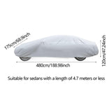 Maxbell Car Cover Sunproof Sun Snow Dust Rain Resistant Full Car Cover for Cars L