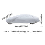 Maxbell Car Cover Sunproof Sun Snow Dust Rain Resistant Full Car Cover for Cars XXL