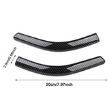 Maxbell 2x Front Headlamp Eyelid Overlay Trim Carbon Fashion for Auto Accessory 20x2.5cm
