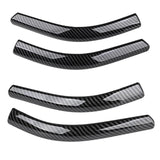 Maxbell 2x Front Headlamp Eyelid Overlay Trim Carbon Fashion for Auto Accessory 20x2.5cm