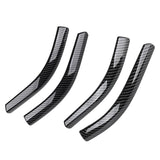 Maxbell 2x Front Headlamp Eyelid Overlay Trim Carbon Fashion for Auto Accessory 20x2.5cm